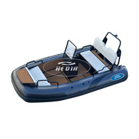 Bateau pneumatique à rames Hedia 12 pieds 380D avec plateforme en aluminium, bateau de pêche gonflable