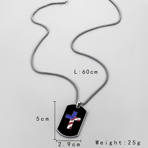 <span class=keywords><strong>Collier</strong></span> universel du jour de l'indépendance des États-Unis explosif transfrontalier pour hommes et femmes <span class=keywords><strong>collier</strong></span> pendentif <span class=keywords><strong>militaire</strong></span> américain en gros - Product Image 4