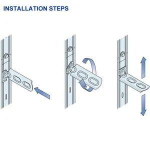 Sistem Starter dinding dan dasi 1.2M baja tahan karat bergabung dengan dasi dinding dan dudukan pengencang braket