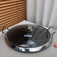Poêle et plancha en fonte pré-assaisonnée à double poignée pour une cuisson polyvalente sur cuisinière, durable et offrant une chaleur uniforme