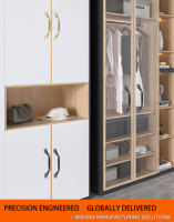 Poignées en alliage d'aluminium Quincaillerie pour meubles Armoire de cuisine Armoire Commode Armoire Tiroir Porte Noir Poignées de tirage modernes