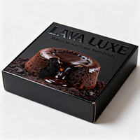 Boîte en carton d'avion de qualité supérieure avec impression personnalisée de logo, estampage à chaud UV, effet de gaufrage, emballage de gâteau au chocolat, impression noire
