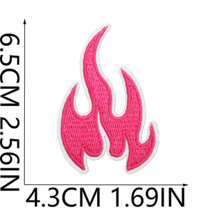 Factory Price Twill West Cowboy Tactical Hook and Loop Badge <b>Patch</b> Pink Iron <b>on</b> Embroidered <b>Patch</b> for Clothing - Product Image 2