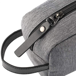 Borsa da viaggio impermeabile da uomo per rasatura e articoli da toeletta, organizer da bagno in tessuto Oxford impermeabile - Product Image 6
