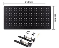   Organiseurs muraux à panneaux perforés, panneau perforé de 22 pouces W X 18 In. H X 1/8 po. Panneau perforé galvanisé blanc D