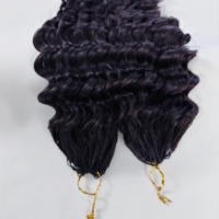 Extensions de cheveux vierges Remy 100% naturels pour femmes, à crocheter