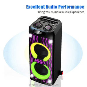 Enceinte Bluetooth multifonctionnelle CH-2121 avec chariot, audio sans fil, lumière <span class=keywords><strong>d</strong></span>'ambiance colorée et subwoofer haute puissance - Product Image 2