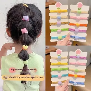 Élégants élastiques à cheveux en tissu de couleur bonbon <span class=keywords><strong>pour</strong></span> filles, <span class=keywords><strong>pour</strong></span> les chignons, ne blessent pas les cheveux, accessoires <span class=keywords><strong>pour</strong></span> cheveux élastiques <span class=keywords><strong>pour</strong></span> mariage - Product Image 2