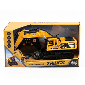 Ensemble de véhicules de construction télécommandés EPT 2,4 GHz pour l'extérieur, avec pelle et camion d'ingénierie, jouet pour aire de jeux - Product Image 1