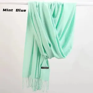 Của phụ nữ giá rẻ nhất rắn Cashmere khăn Pashmina nguyên len phụ nữ khăn khăn choàng và kết thúc tốt đẹp khăn choàng