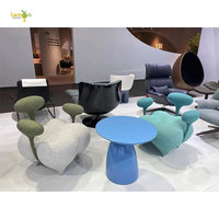 LEMON FURNITURE Chaise d'appoint en mousse injectée de forme unique Chaise à dents pour les fêtes et les événements