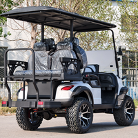 Voiturette de golf de plage, voiturette de golf de type limousine et voiturette de golf monoplace pour jardin de villa