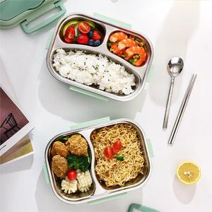 Kotak Makan Siang 2023 dari Stainless Steel, Terisolasi, Wadah Makanan Besar untuk Anak-Anak dan Dewasa, Kotak Salad Plastik dengan Mangkuk Sup - Product Image 4