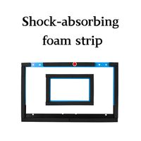 Ring Basket Mini Kustom untuk Dalam Ruangan, Dipasang di Atas Pintu, Dilengkapi Papan Pantul Anti Pecah untuk Remaja, Dewasa, dan Kantor