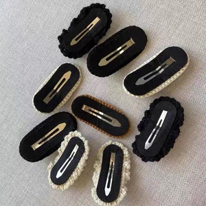 Phụ kiện tóc làm thủ công tự làm phong cách hoạt hình trẻ em bằng cotton đen trắng, thân thiện với môi trường, dùng cho tiệc tùng - Product Image 5