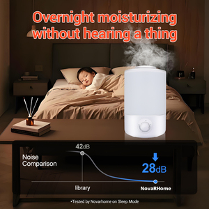 Yüksek kaliteli beyaz 4L tankı serin sis Humidificateur yatak odası ev için taşınabilir ev araba hava nemlendirici - Product Image 4