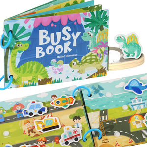 Juguetes Educativos Montessori de Papel, Libro de Actividades para Preescolar y Jardín de Infancia con Pegatinas, Libros Ilustrados para Niños - Product Image 1