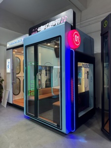 Cabine de karaoké intelligente JFP, fonctionnement par jetons et code QR, écran tactile, insonorisée, salle de chant pour 4 joueurs, idéale pour <span class=keywords><strong>les</strong></span> centres commerciaux - Product Image 5