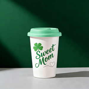 ชุดแก้วมัคเซรามิกลายดอกไม้สำหรับเดินทางพร้อมฝาปิด-ถ้วยกาแฟขนาด16ออนซ์พร้อมคุณแม่ที่รักการออกแบบสำหรับคุณแม่ที่รักและคุณแม่ที่รัก - Product Image 2