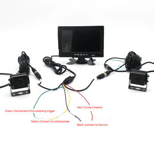 7-inch AHD 1080p xe tải ghi 2 Máy ảnh màn hình không thấm nước tầm nhìn ban đêm đảo ngược đậu xe Kit 4 pin/AV Cáp RV - Product Image 4