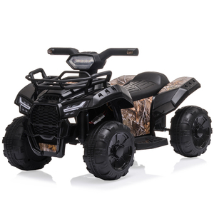 Vehículo Eléctrico Infantil Tipo ATV, Batería de 6V, Faros Delanteros, <span class=keywords><strong>MP3</strong></span>, USB, Control de Volumen, El Mejor Regalo para Niños y Niñas de 18 a 36 Meses, Color Negro - Product Image 1