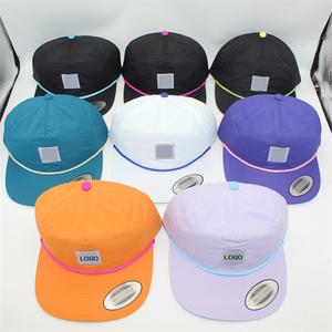 Mũ lưỡi trai trơn nhanh khô, kiểu dáng đơn giản, màu trơn, không cấu trúc, có dây điều chỉnh phía sau - Product Image 1