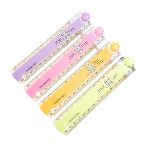 Regla Recta Plegable AiHao de 30 cm, de Plástico, para Medir Tiempo de Estudio, Exámenes y Dibujo para Estudiantes - Product Image 5