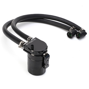 Oil Catch Can With Hose And <b>Bracket</b> For Ford Engine YC102545-BK <b>Black</b> - Product Image 1