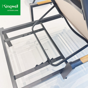 Chaise longue de plage de piscine moderne de luxe en aluminium réglable, imperméable, pour la plage, la cour, les loisirs - Product Image 4