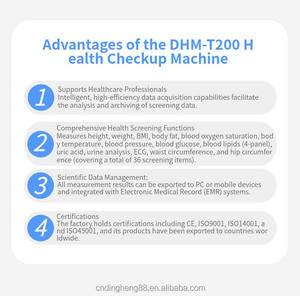 <span class=keywords><strong>Machine</strong></span> de contrôle de santé intelligente DHM-T200, balance de contrôle de santé multifonctionnelle de haute précision, OEM/ODM, écran HD 21,5 pouces - Product Image 4