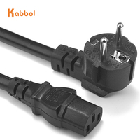Cable de Alimentación CA Europeo de 18AWG 250V 10A con Enchufe para Portátil a IEC320 C5/C13/C19 para Escáneres, Impresoras, Monitores de TV LED