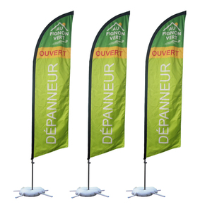 Lextent quảng cáo ngoài trời <span class=keywords><strong>Double</strong></span> Sided in cờ với 100% sợi thủy tinh Cột cờ Windproof lông hình dạng tùy chỉnh cờ - Product Image 5