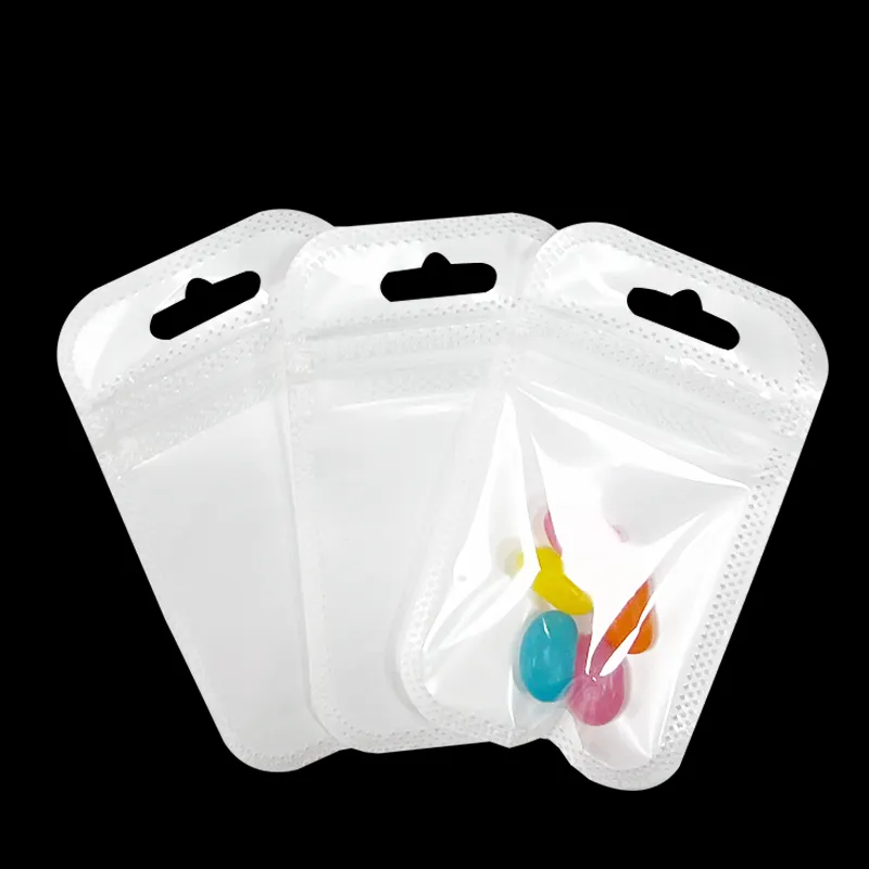 Piccola borsa in scatola mini sacchetto sacchetti a chiusura lampo più piccoli imballaggio di gioielli trasparenti all'ingrosso Mini sacchetto di plastica regalo con chiusura a Zip