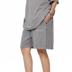 High Street Side Stripe Loose Sport Thick Mens Shorts Outdoor Casual Vintage Washed Men's Shorts - Product Image 5