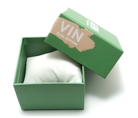 Boîte rigide en carton texturé écologique de luxe avec dorure à chaud et impression offset pour l'emballage de bijoux de mode