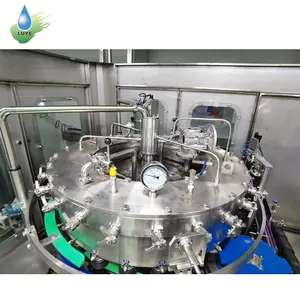 Ligne de production automatique de machine d'embouteillage combinée de capsulage de l'eau pure minérale de bouteille en PET potable