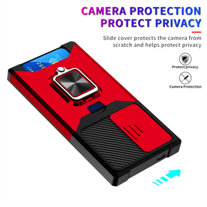 Fundas de teléfono con soporte de anillo de lujo <span class=keywords><strong>para</strong></span> Samsung <span class=keywords><strong>Galaxy</strong></span> S25 S24 S23 S22 <span class=keywords><strong>S21</strong></span> <span class=keywords><strong>Ultra</strong></span> Shock Metal Camera Protection Back <span class=keywords><strong>Cover</strong></span> - Product Image 4