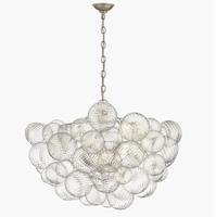Lustre en verre moderne, lampe de plafond de luxe, luminaire suspendu LED pour salon, hall d'hôtel, salle à manger