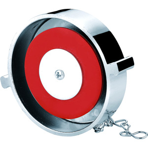 Copertura per idrante antincendio in plastica Slion 2 1/2\" finitura rossa/cromata con catena e attacco a bilanciere, accessorio per attrezzature antincendio, modello 8521049 - Product Image 3