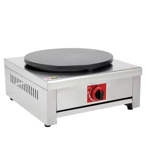 Crêpière professionnelle à gaz en fonte, double four, double thermostat - Product Image 3