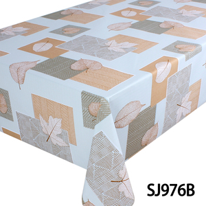 <span class=keywords><strong>Nappe</strong></span> rectangulaire en PVC ciré, lavable, résistante à l'eau, pour usage <span class=keywords><strong>extérieur</strong></span>, motif feuilles colorées/blanc - Product Image 5