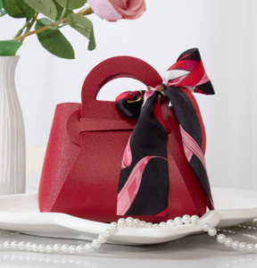 Wholesale Handheld PU <b>Gift</b> <b>Bag</b> Elegant Ribbon Bow Environment-Friendly High Quality Candy Box for Wedding <b>Easter</b> - Product Image 6