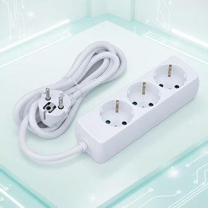 Enchufe de Corriente Alterna Residencial, Tomacorriente de Pared Duradero, Instalación Eléctrica Doméstica, Fuente de Alimentación de Carga Universal, Enchufe Europeo de 3 Vías - Product Image 1