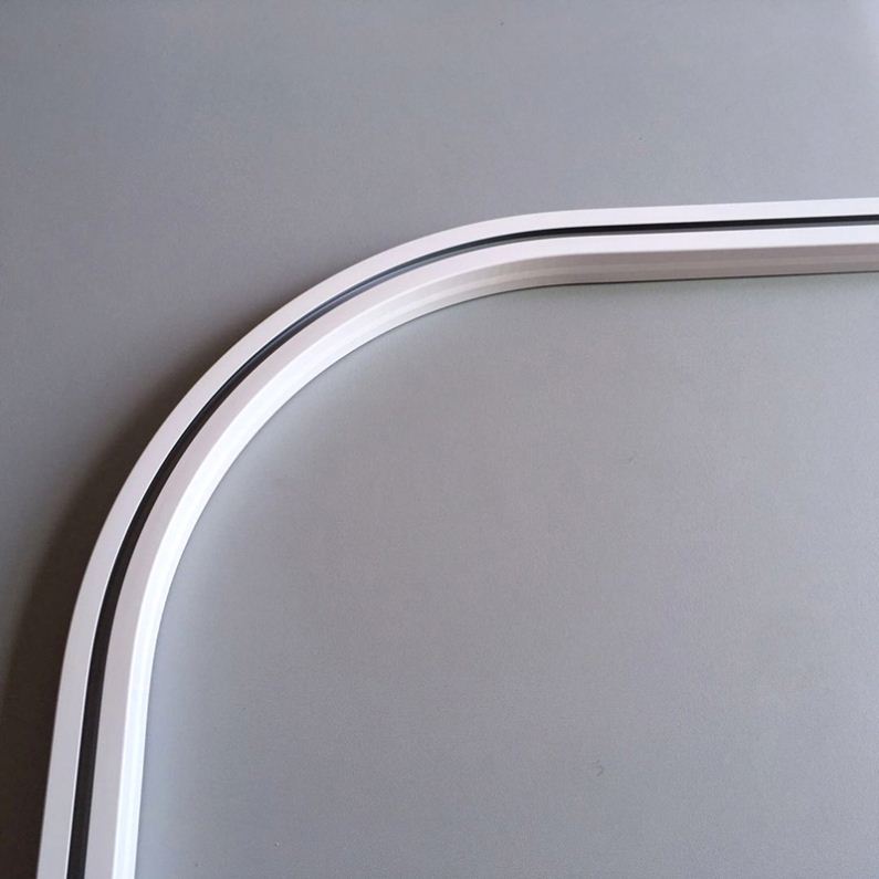 Flexibler Vorhangschienenbogen aus Aluminium mit Motor für Decken- und Wandmontage