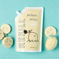 Sachets en plastique personnalisés de 30 ml, 60 ml, 100 ml avec bec verseur indépendant pour voyage, sous-emballage pour lotion, crème pour les yeux, crème pour le visage, shampoing, pochette rechargeable