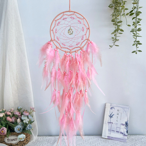 Vente <span class=keywords><strong>en</strong></span> gros <span class=keywords><strong>Attrape</strong></span>-rêves Tentures murales Décoration intérieure <span class=keywords><strong>Attrape</strong></span>-rêves <span class=keywords><strong>pour</strong></span> chambre à coucher, balcon, fête de jardin, café, petit anneau perlé - Product Image 4