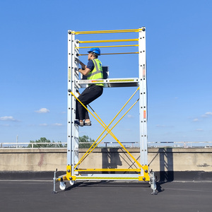 Tháp giàn giáo hợp kim nhôm với thang công suất 200kg cho kỹ thuật - Product Image 1