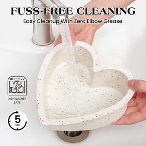 Moule à gâteau en silicone en forme de cœur MUYULINS, antiadhésif, sans BPA, certifié LFGB, idéal pour les brownies et le pain, adapté pour la cuisson - Product Image 5