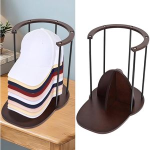 Wooden Baseball Cap Storage Rack Metal <b>Hat</b> Organizer <b>Standing</b> Display Holder For Clothing Desktop Organizer - Product Image 1