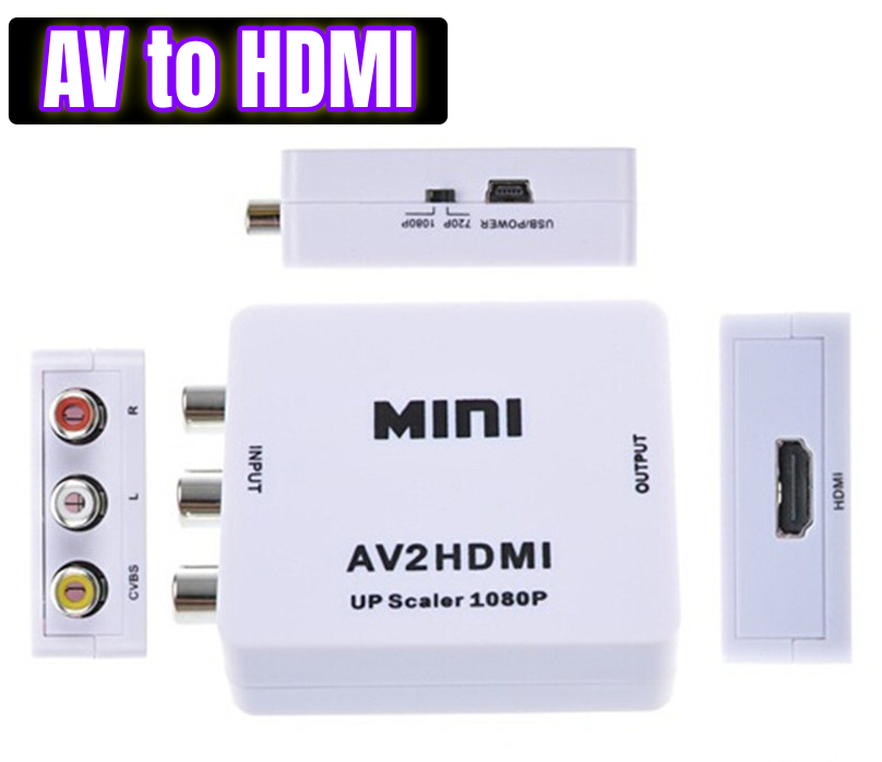 AV เป็น HDMI สีขาว